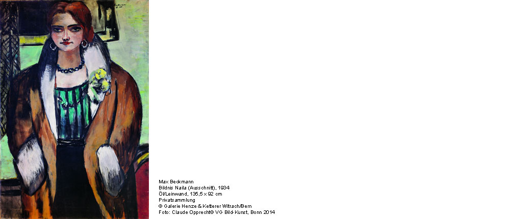 Max Beckmann, Bildnis Naila (Ausschnitt), 1934