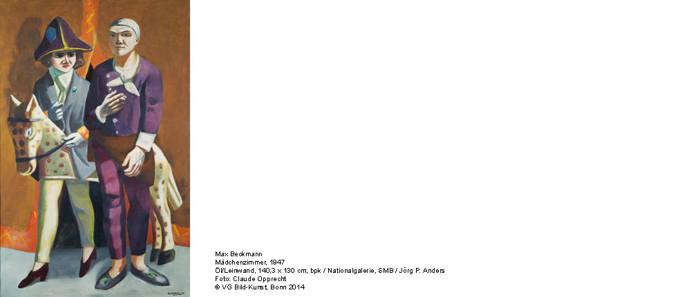 Max Beckmann, Doppelbildnis Karneval, 1925